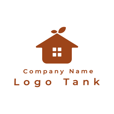 シンプルな家のロゴ