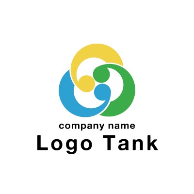 融合・協力・団結をコンセプトにしたロゴ