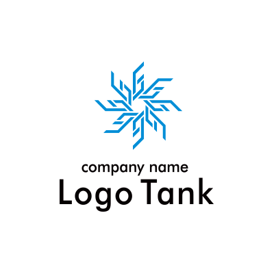 雪の結晶をイメージしたロゴ