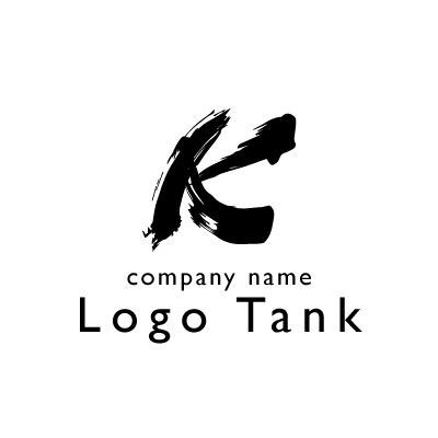 筆文字風のKのロゴ