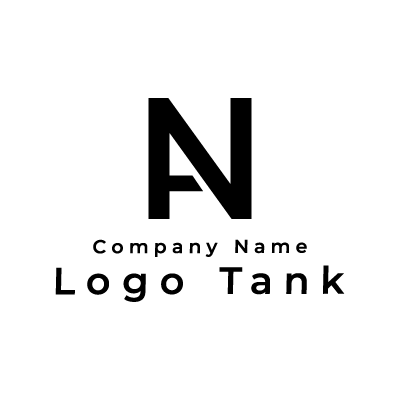 AとNのロゴ アルファベット / A / N / シンプル / フラット / 黒 / 単色 / クリニック / 建築 / 建設 / 製造 / ショップ /,ロゴタンク,ロゴ,ロゴマーク,作成,制作