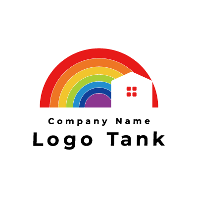虹と家のロゴ