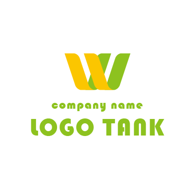 アルファベットの〝W〟デザインロゴ