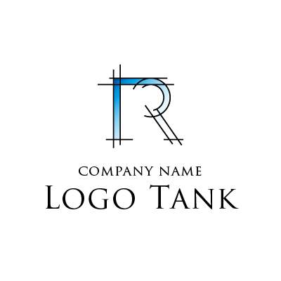 設計風に描いた〝R〟ロゴ アルファベットロゴ / 事務所ロゴ / Ｒロゴ /,ロゴタンク,ロゴ,ロゴマーク,作成,制作