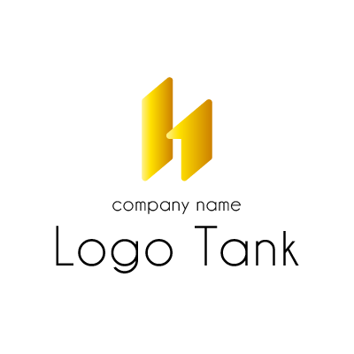 立体的な〝ｈ〟ロゴ