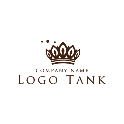 ナチュラルな王冠ロゴ クラウン / かわいいロゴ / ナンバーワン / シンプルなロゴ / 企業ロゴ / サロンロゴ /,ロゴタンク,ロゴ,ロゴマーク,作成,制作