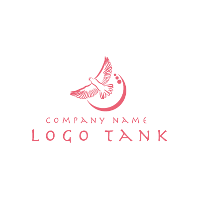 ピンクの鳥のロゴ 未設定,ロゴタンク,ロゴ,ロゴマーク,作成,制作
