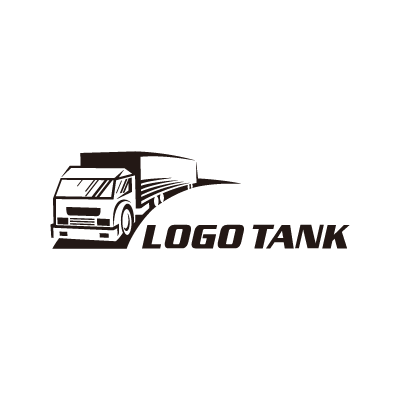 トラックのシンプルなロゴマーク 未設定,ロゴタンク,ロゴ,ロゴマーク,作成,制作