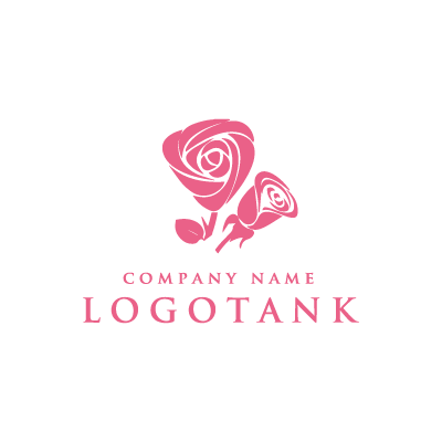 ピンク薔薇のロゴ