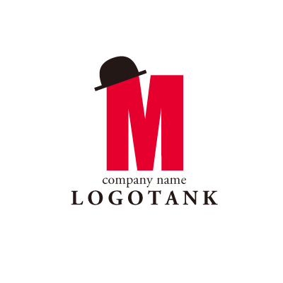 アルファベット「M」と帽子を使ったロゴ 未設定,ロゴタンク,ロゴ,ロゴマーク,作成,制作