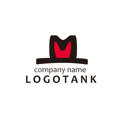 帽子（ハット）とMのロゴ 未設定,ロゴタンク,ロゴ,ロゴマーク,作成,制作