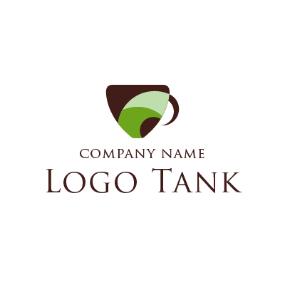 グリーンのカップのロゴ 未設定,ロゴタンク,ロゴ,ロゴマーク,作成,制作