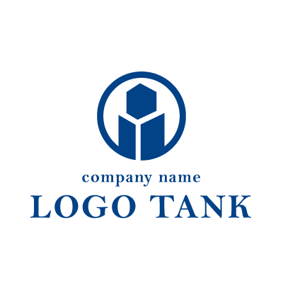 シンプルなビルのロゴ 未設定,ロゴタンク,ロゴ,ロゴマーク,作成,制作