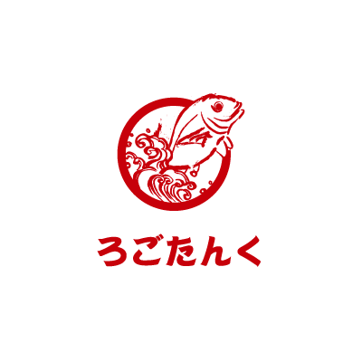 和風の魚ロゴ