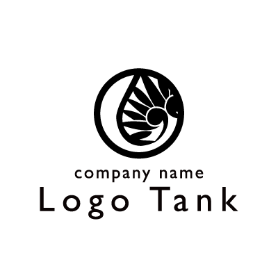 双葉葵の和風シンボルロゴ 和ロゴ / 京都ロゴ /,ロゴタンク,ロゴ,ロゴマーク,作成,制作