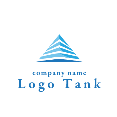 頂点を目指すイメージのピラミッド型ロゴ 不動産ロゴ / 建築会社ロゴ / 士業ロゴ / 製造業ロゴ /,ロゴタンク,ロゴ,ロゴマーク,作成,制作