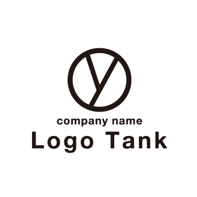 「y」のラインシンボルロゴ y / アルファベット / シンプル / モノトーン / 白黒 / カッコいい /,ロゴタンク,ロゴ,ロゴマーク,作成,制作