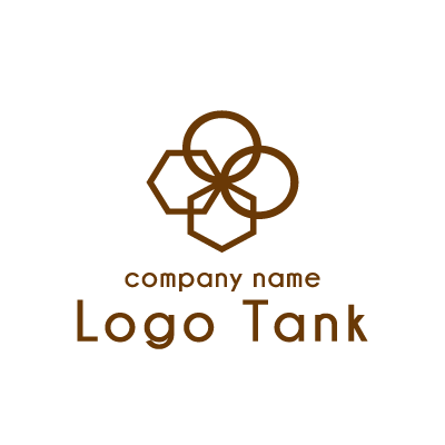 シンプルな図形のロゴ