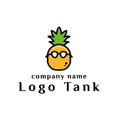 パイナップルのキャラクターロゴ