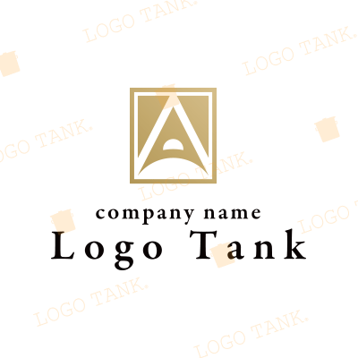  Ａをモチーフにした落ち着いた金のロゴ ゴールド / ブラック / 金 / 黒 / 半円 / アルファベット / イニシャル / 頭文字 / 建築 / 団体 / サークル / 士業 / 金融 / ポップ / シンプル / モダン / クール / スタイリッシュ / ロゴタイプ / 高級 / 上品 / シック / ソフト /,ロゴタンク,ロゴ,ロゴマーク,作成,制作