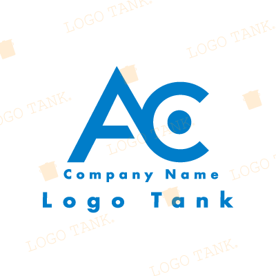  AとCのロゴ A / C / 水色 / シンプル / クール / フラット / 建築 / 建設 / 製造 / IT / flame / 士業 /,ロゴタンク,ロゴ,ロゴマーク,作成,制作