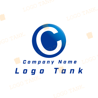  Cのシンプルなロゴ C / 青 / シンプル / クール / 建築 / 建設 / 製造 / IT / 擬人化 / ネット / flame /,ロゴタンク,ロゴ,ロゴマーク,作成,制作