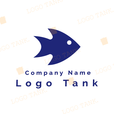  熱帯魚のロゴ 魚 / 単色 / シンプル / 鍼 / 熱帯魚 / ショップ / 擬人化 / ネット / 個人 /,ロゴタンク,ロゴ,ロゴマーク,作成,制作
