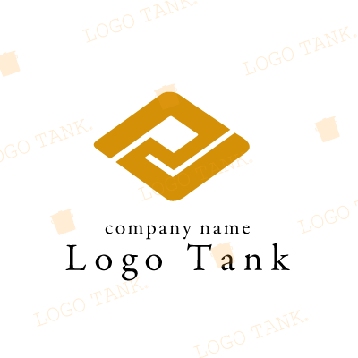  菱形のスタイリッシュなロゴ オレンジ / 橙 / ダイヤ / 菱形 / 一筆書き / 美容 / 建築 / 飲食店 / ショップ / スポーツ / ポップ / シンプル / モダン / スタイリッシュ / ポジティブ / アクティブ / 活動的 / 積極的 / エネルギー / 活発 /,ロゴタンク,ロゴ,ロゴマーク,作成,制作