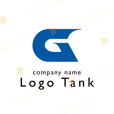  左に進むＧのロゴ ブルー / 青 / Ｇ / ｇ / アルファベット / イニシャル / 頭文字 / 教育 / スポーツ / ショップ / 運送業 / シンプル / モダン / クール / スタイリッシュ / すっきり / スピード / 物流 /,ロゴタンク,ロゴ,ロゴマーク,作成,制作