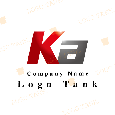  Kとaのロゴ K / a / グラデーション / シンプル / 安定感 / 建築 / 建設 / 製造 / IT / 擬人化 / ネット / flame /,ロゴタンク,ロゴ,ロゴマーク,作成,制作
