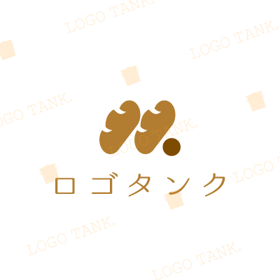  「M」や「パン」もモチーフにしたシンプルで親しみやすいロゴです。 パン / POP /,ロゴタンク,ロゴ,ロゴマーク,作成,制作