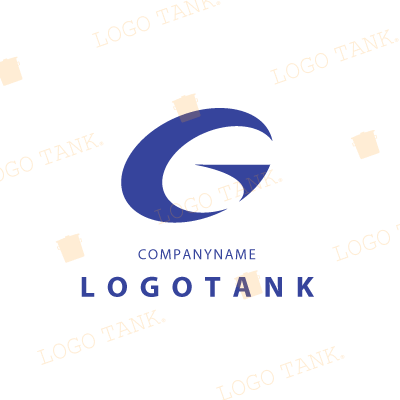  勢いあるデザインのア ルファベット「G」のロゴ アルファベット / G / スタイリッシュ / 勢い / 洗練 / クール / 球体 / 丸 / カーブ /,ロゴタンク,ロゴ,ロゴマーク,作成,制作