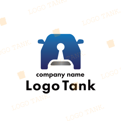  車と人を組み合わせたロゴ 車 / 人 / 自動車 /,ロゴタンク,ロゴ,ロゴマーク,作成,制作
