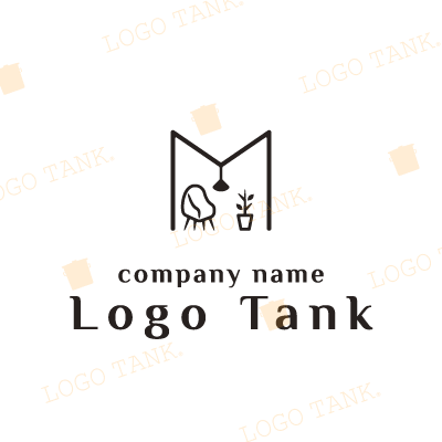  ライフスタイルをイメージしたM M / ライフスタイル / 家具 / 生活 / 雑貨 / インテリア /,ロゴタンク,ロゴ,ロゴマーク,作成,制作