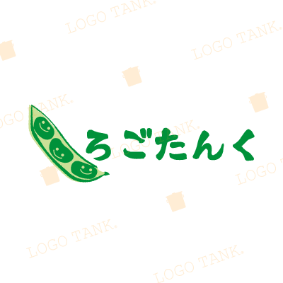  そら豆のロゴ クリニック / 教育 / スクール / サークル / そら豆 / 3 / 手書き風 / 親しみ / 温かみ / キッズ / 育児 / ベビー / 福祉 / ロゴ / 作成 / 制作 /,ロゴタンク,ロゴ,ロゴマーク,作成,制作