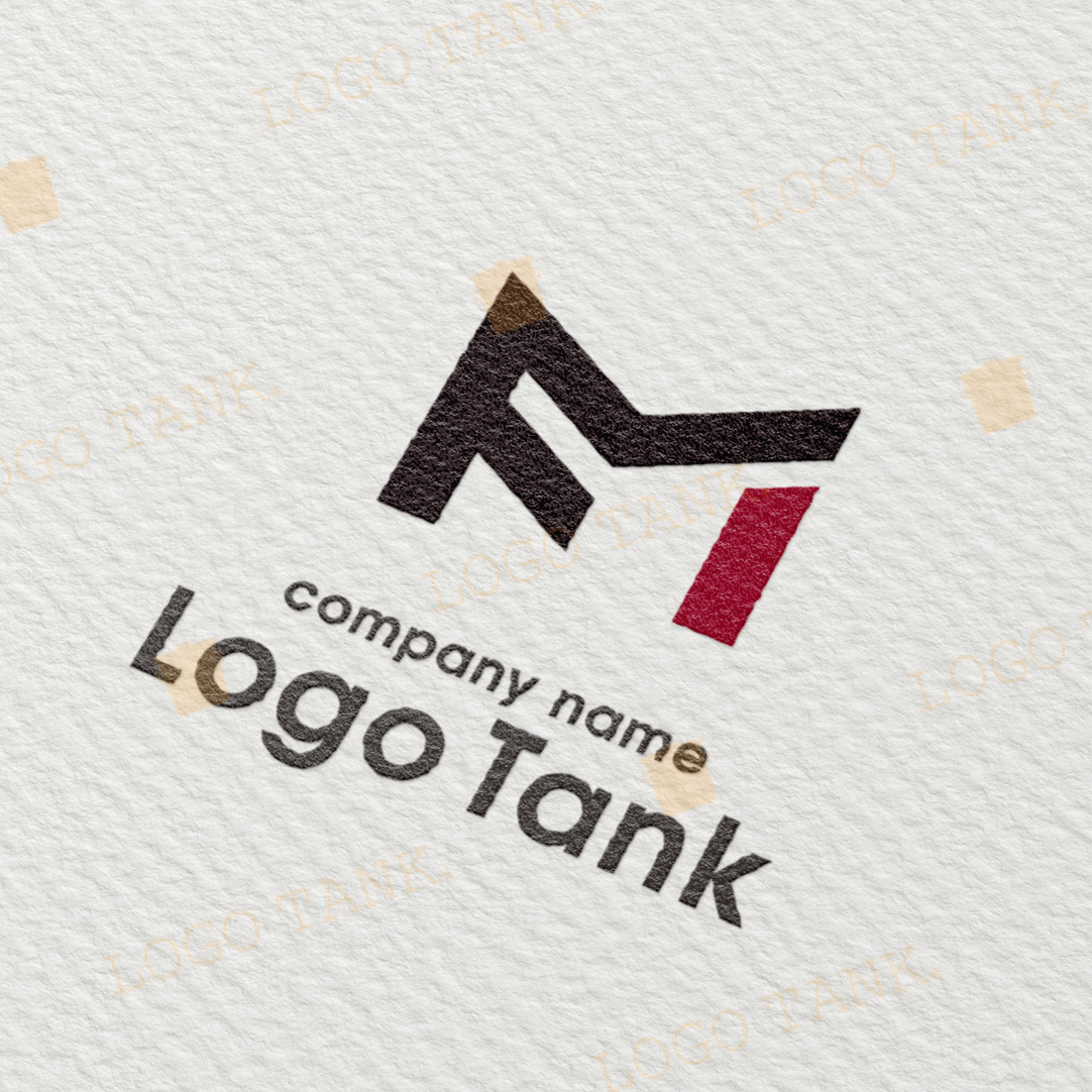ロゴを紙に印刷したイメージ | ＦとＭをモチーフにしたロゴ
