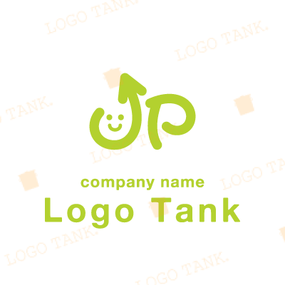 upをモチーフにしたシンプルロゴ