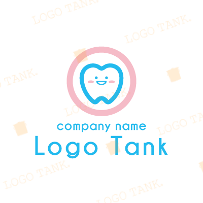 にっこりした歯のロゴ