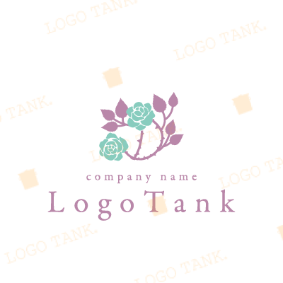 棘のある薔薇のロゴ