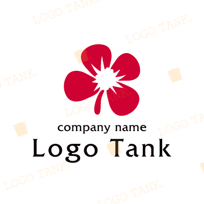 赤い花のロゴ
