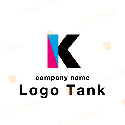 3色の「K」のロゴマーク 