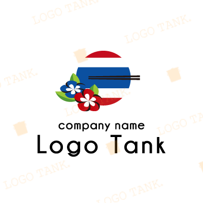 タイ国旗カラーのロゴ