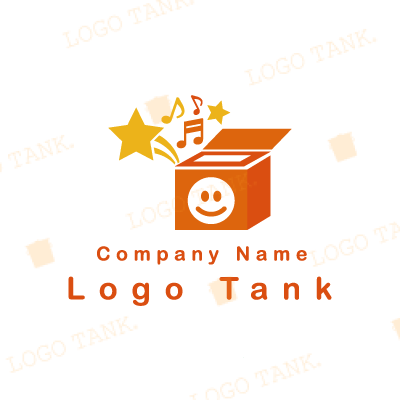 びっくり箱のロゴ