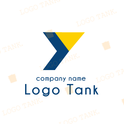 イエローとネイビーのｙのロゴ