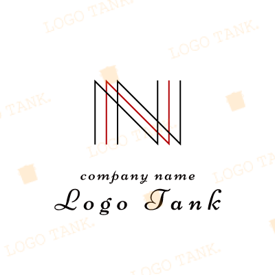 線画で「N」をシンプルに表現したロゴ