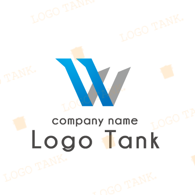 「W」のシンプルなロゴマーク