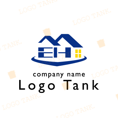 住宅をコンセプトにしたＥ、Ｈのロゴ