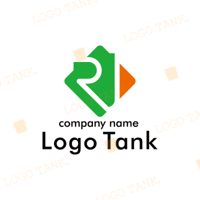 穏やかさと活発の調和をイメージしたロゴ