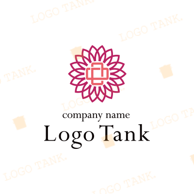 花をイメージした上品なロゴ