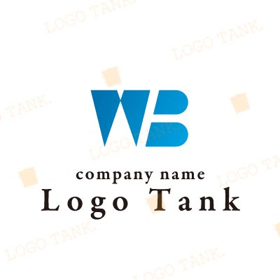 「W」と「B」を組み合わせたロゴ